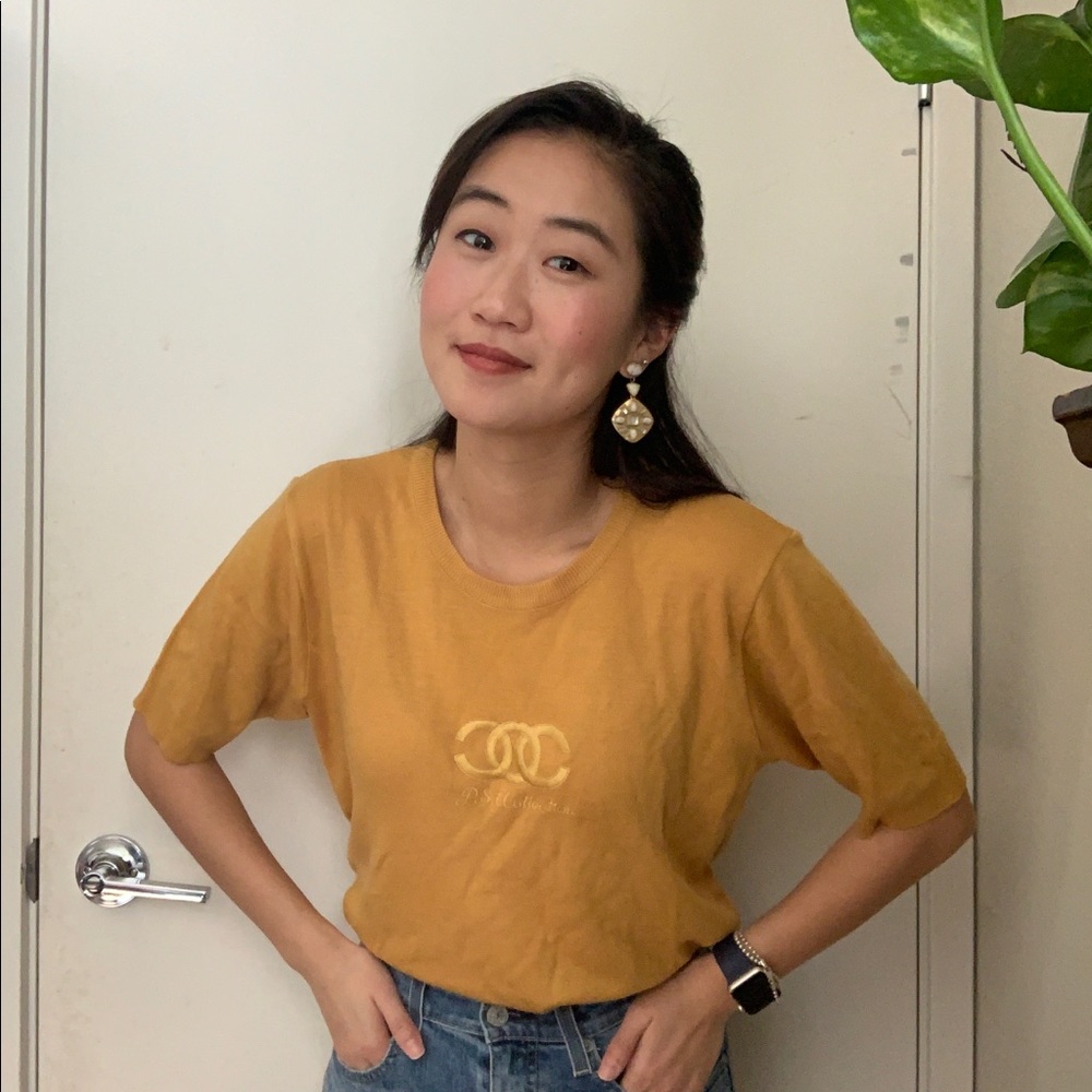 Mustard Yellow Sweater Shirt